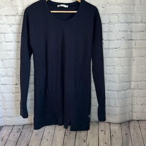 Fig Womens Tunic Long Sleeve Sweatshirt Pocket size‎ Small